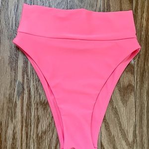 aerie high cut cheeky bikini bottom